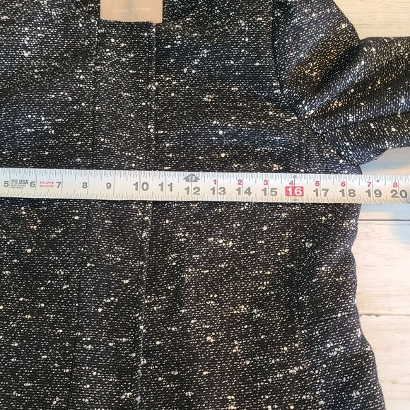 Banana Republic Women's Tweed Career Blazer Jacket Long Line Acadamia Small - Picture 6 of 11